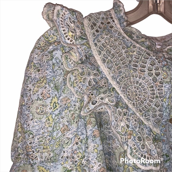Anthropologie XL Dreamer Ruffled Eyelet Blouse NWT - Picture 6 of 15